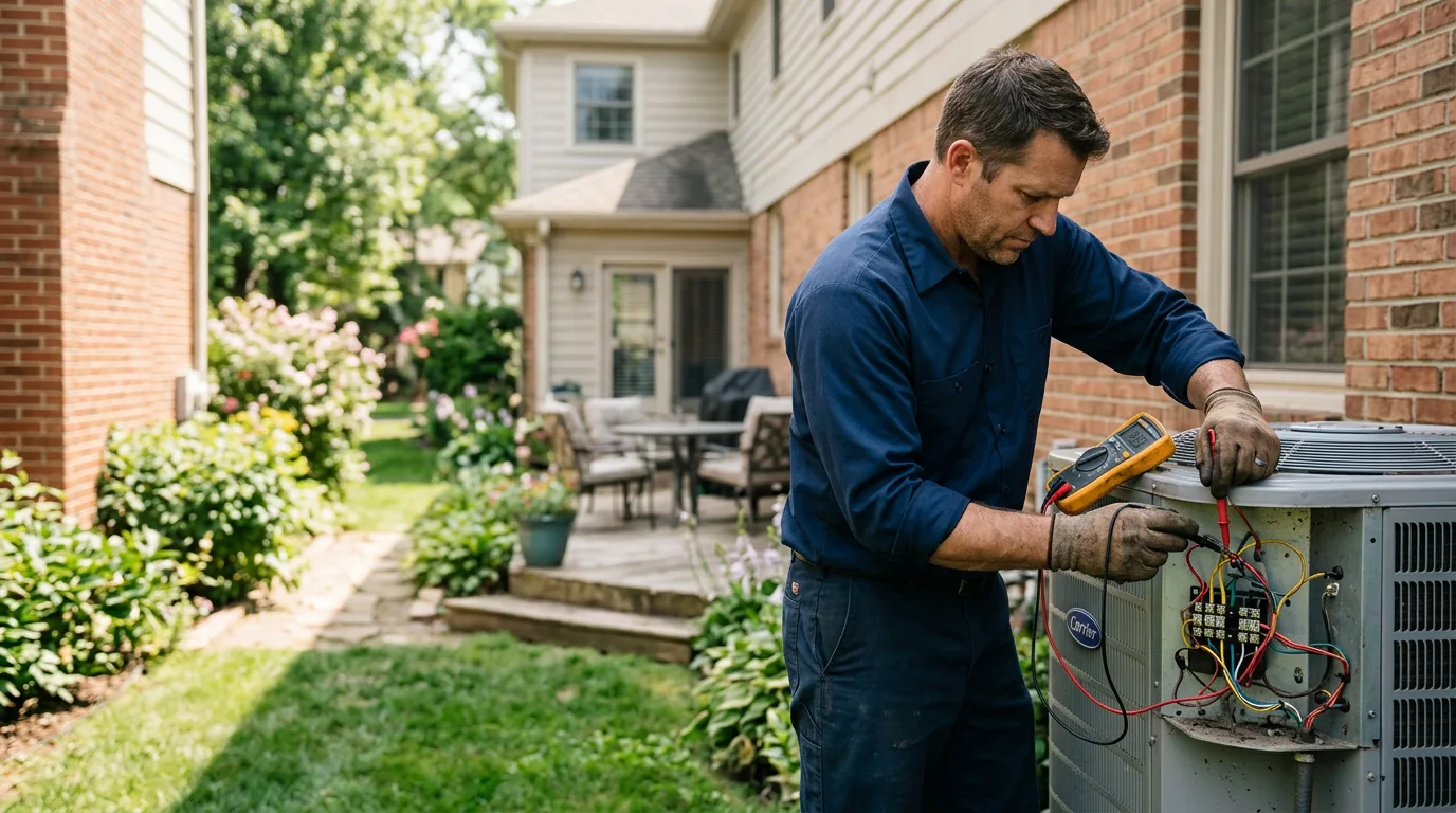 HVAC technician working near Manchester, PA